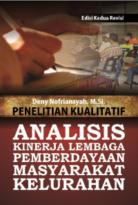 Penelitian Kualitatif Analisis Kinerja Lembaga Pemberdayaan Masyarakat